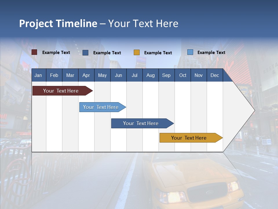 Subway Bus Road PowerPoint Template