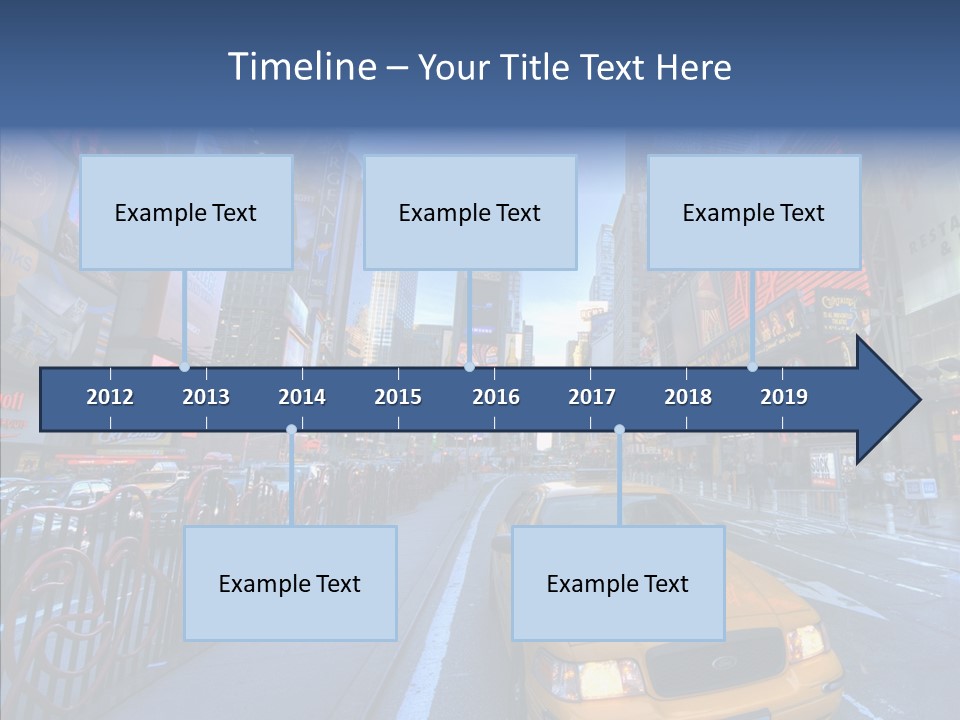 Subway Bus Road PowerPoint Template