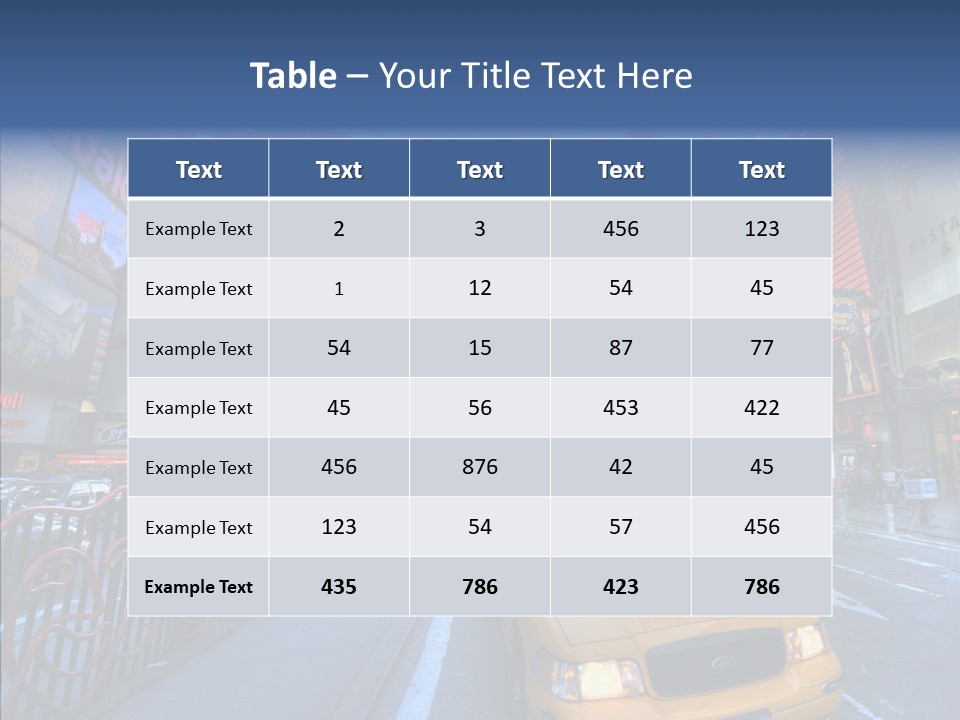 Subway Bus Road PowerPoint Template