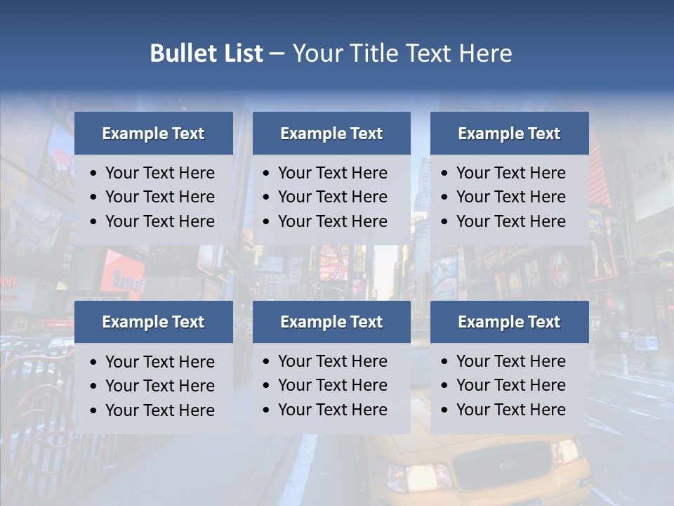 Subway Bus Road PowerPoint Template