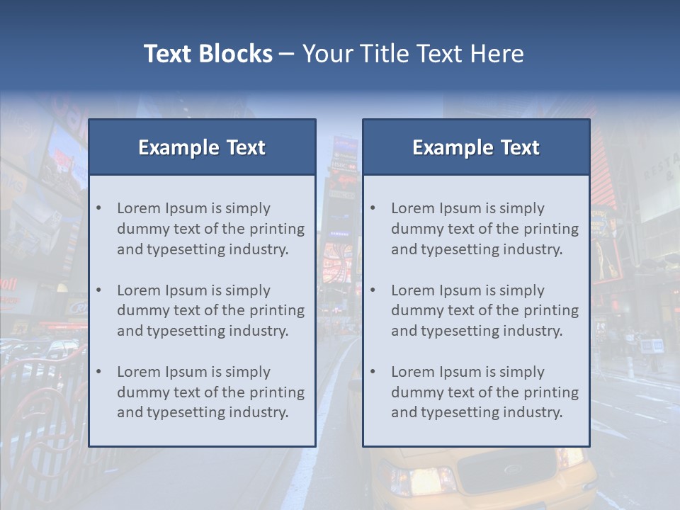 Subway Bus Road PowerPoint Template
