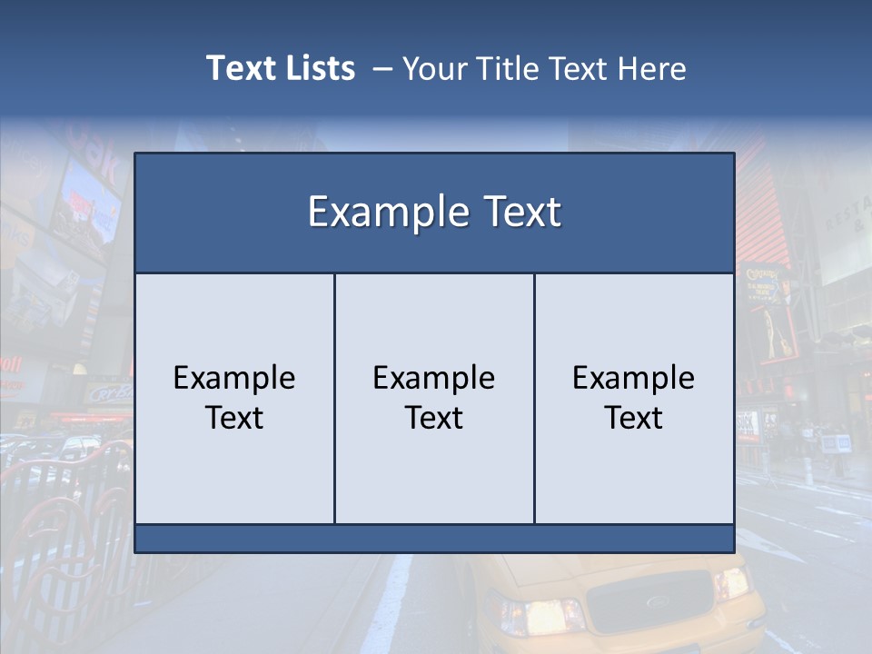Subway Bus Road PowerPoint Template