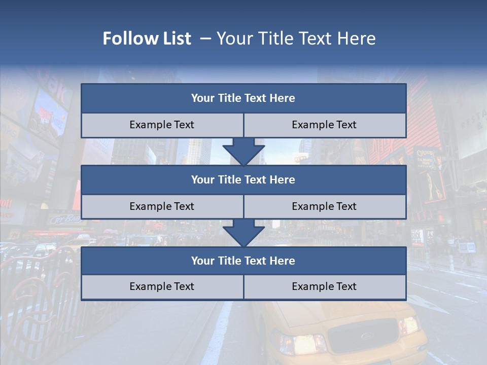 Subway Bus Road PowerPoint Template