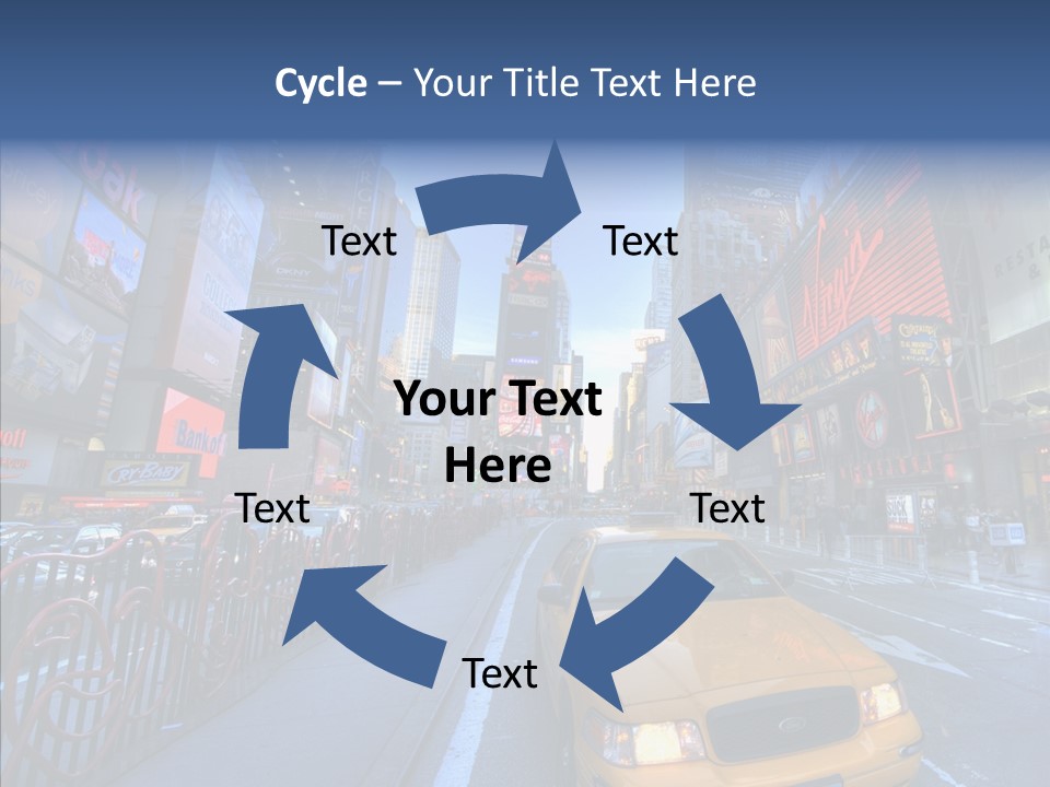 Subway Bus Road PowerPoint Template
