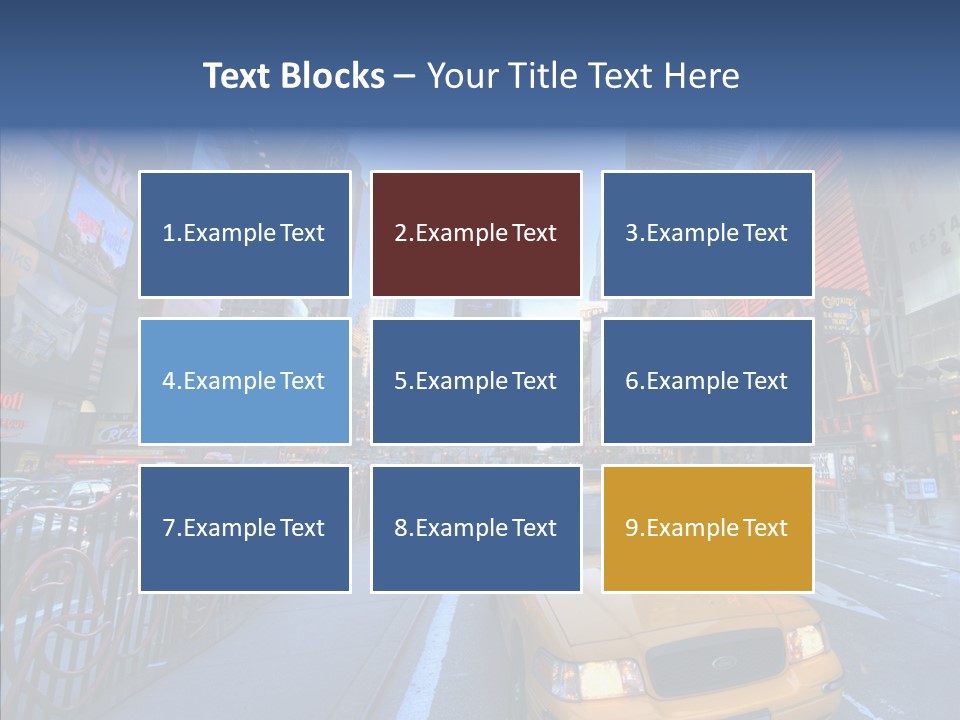 Subway Bus Road PowerPoint Template