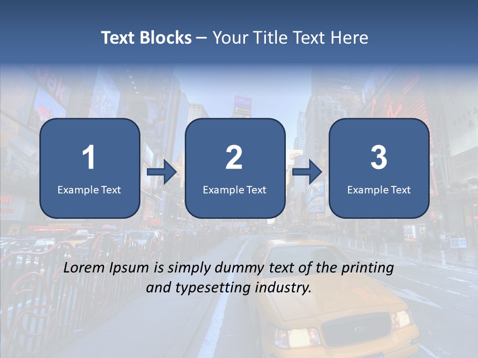 Subway Bus Road PowerPoint Template