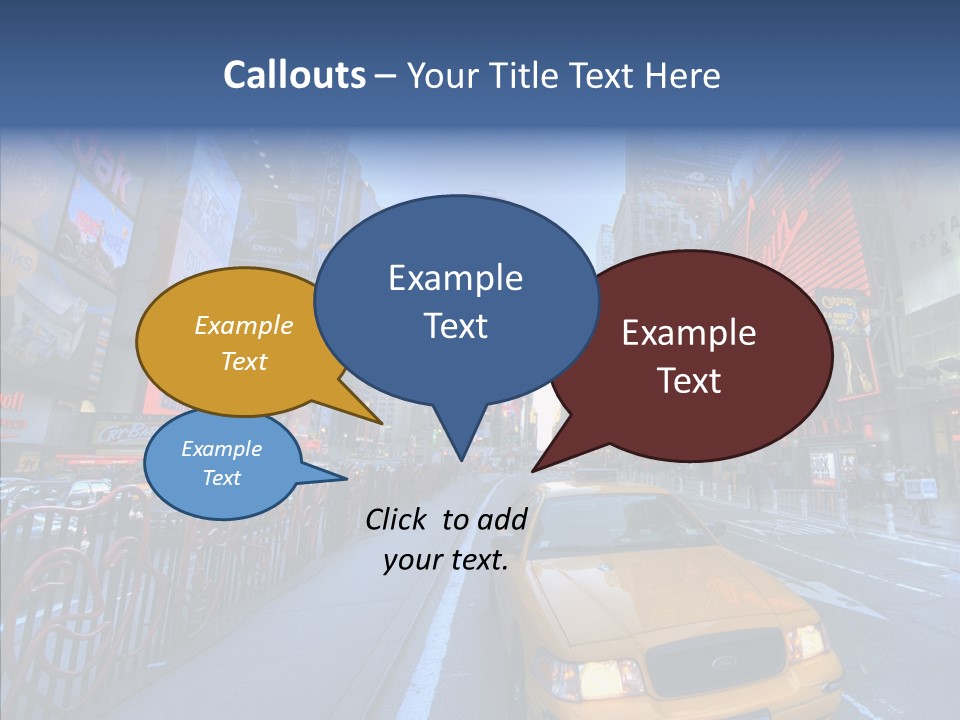 Subway Bus Road PowerPoint Template