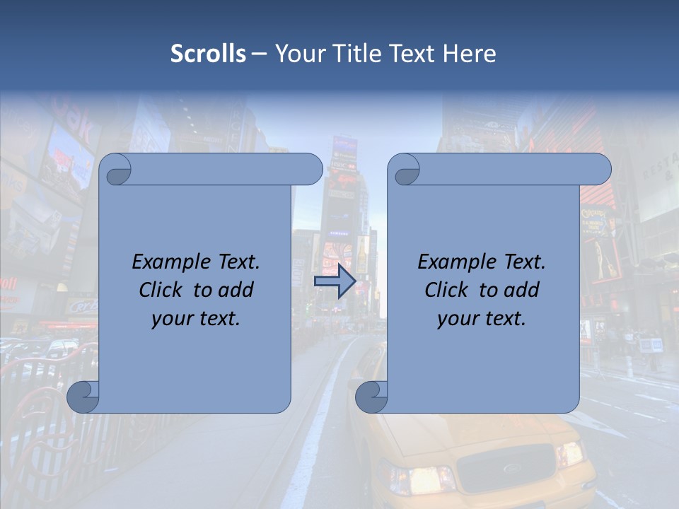 Subway Bus Road PowerPoint Template