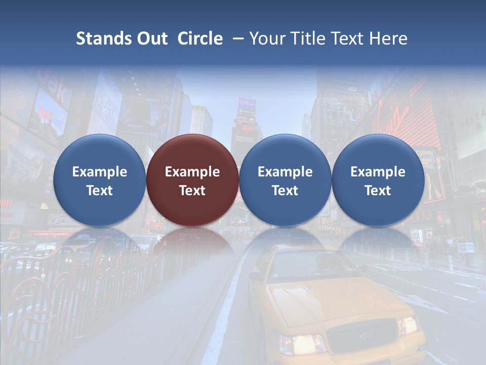 Subway Bus Road PowerPoint Template