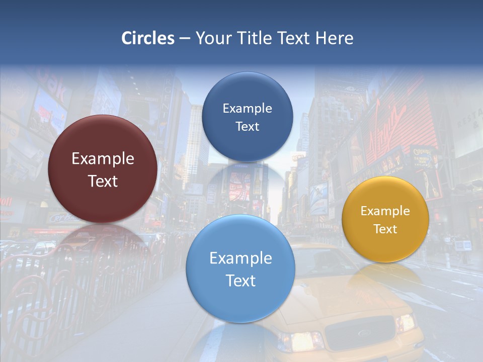 Subway Bus Road PowerPoint Template