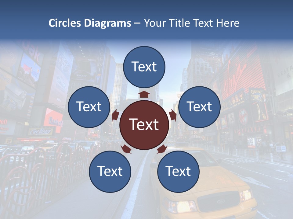 Subway Bus Road PowerPoint Template