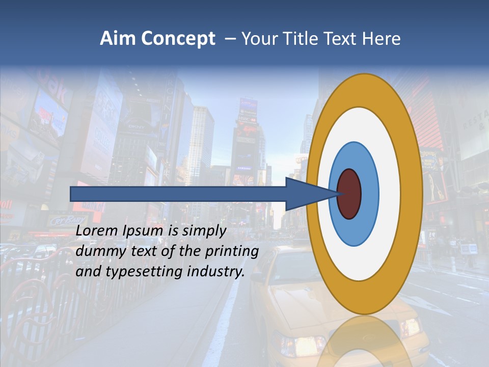 Subway Bus Road PowerPoint Template