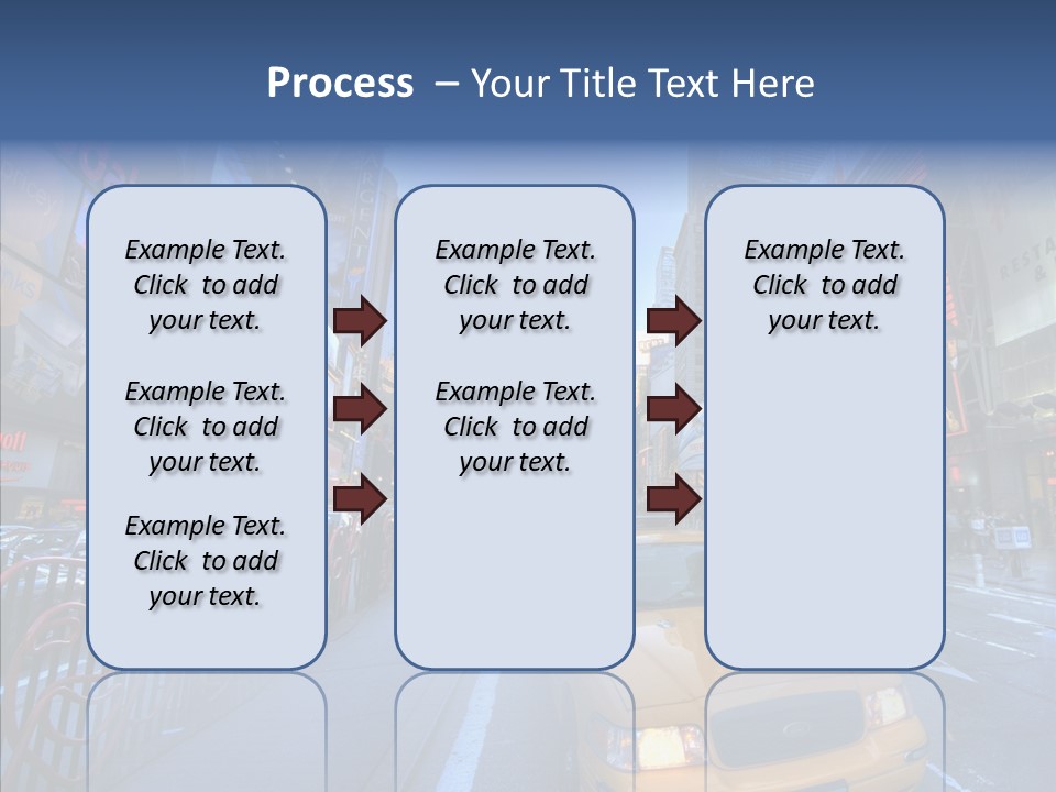 Subway Bus Road PowerPoint Template