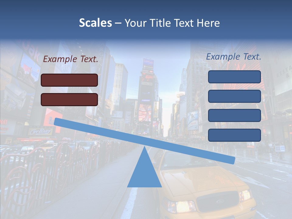 Subway Bus Road PowerPoint Template