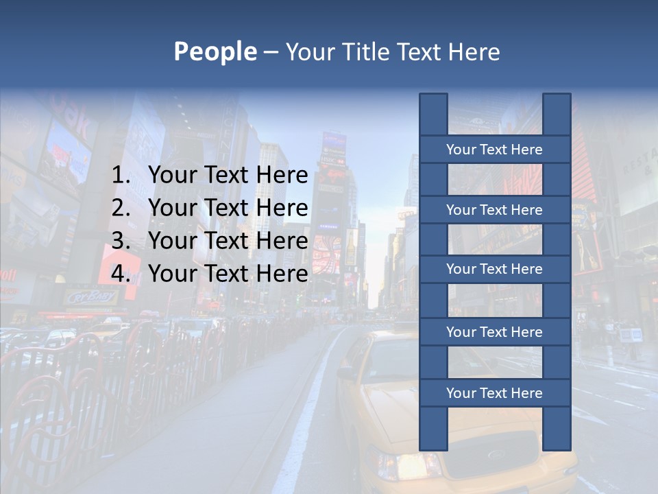 Subway Bus Road PowerPoint Template