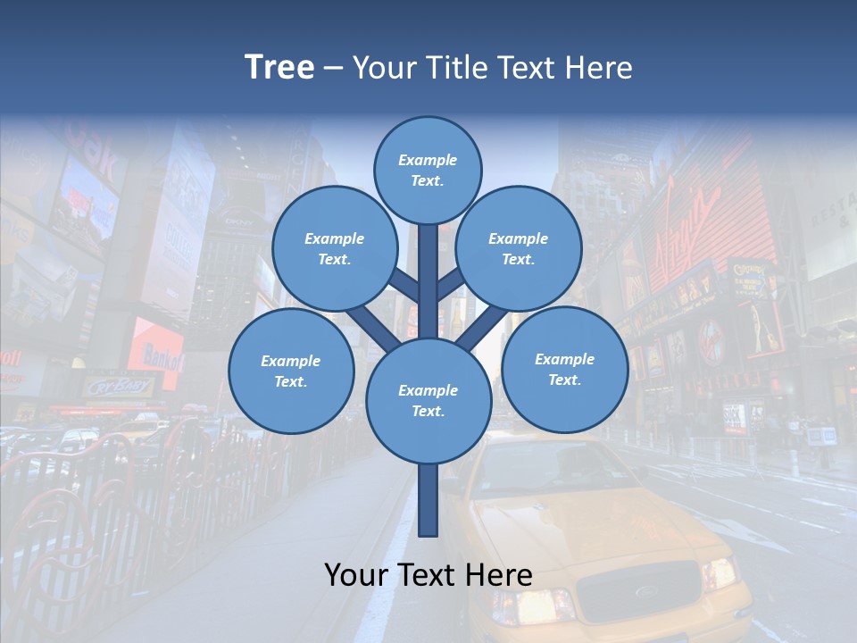 Subway Bus Road PowerPoint Template