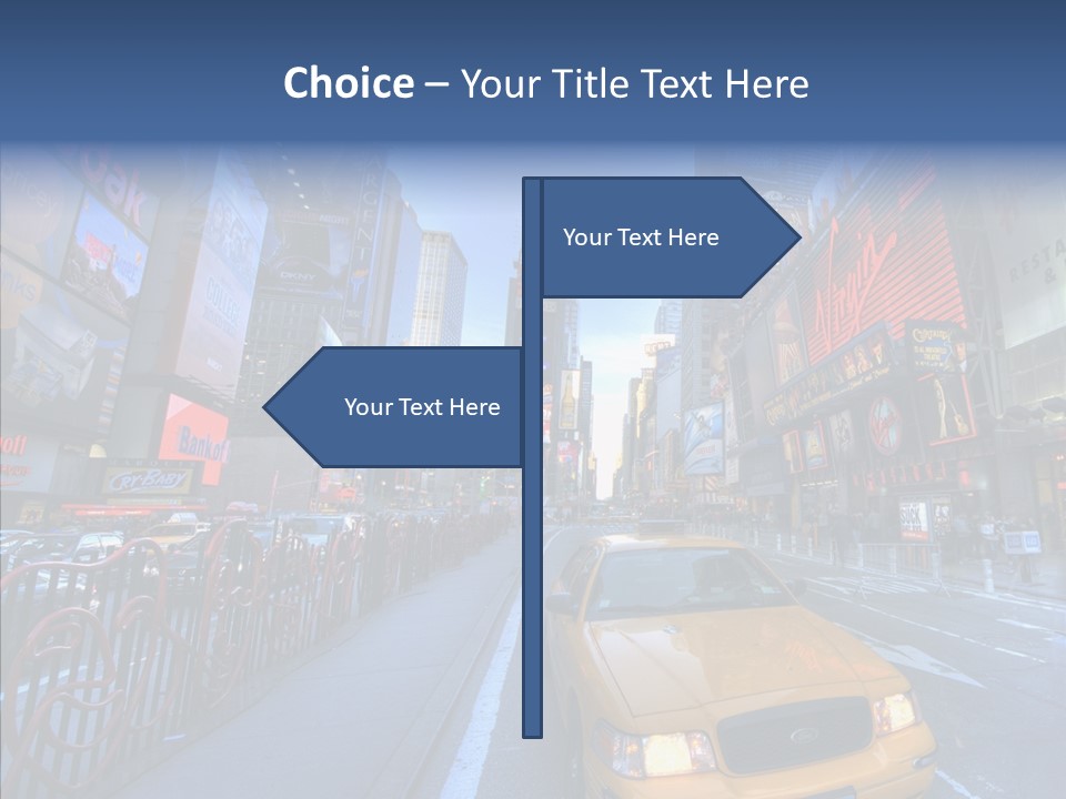 Subway Bus Road PowerPoint Template