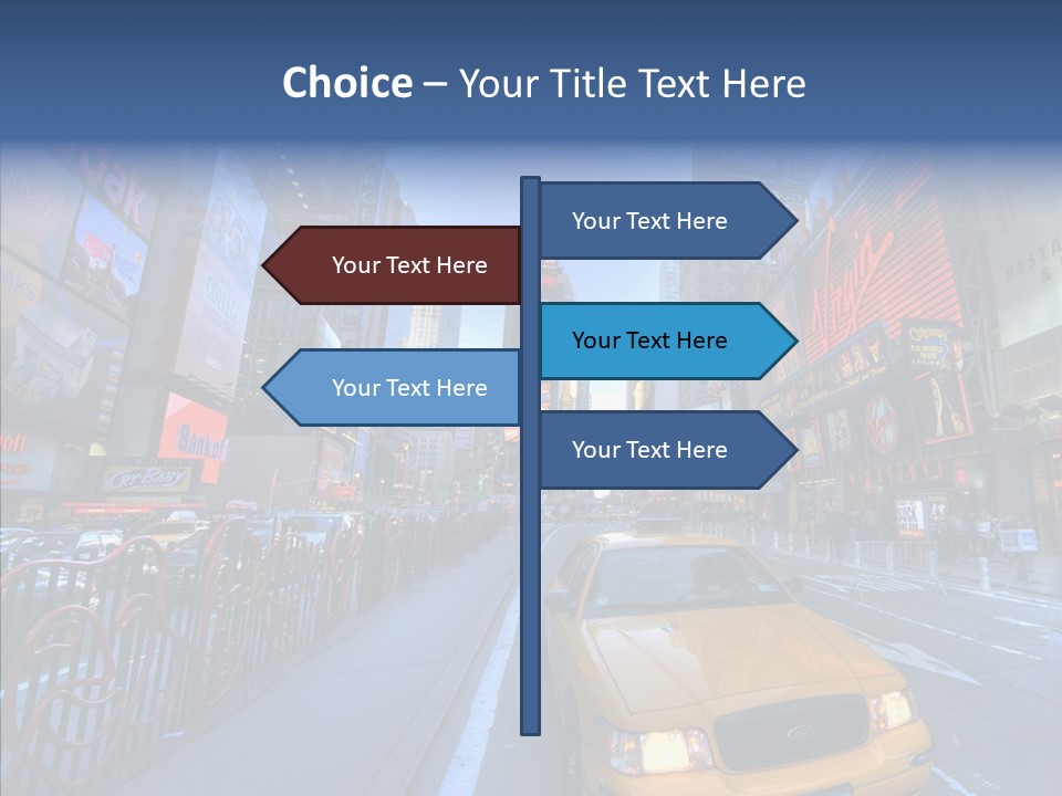 Subway Bus Road PowerPoint Template