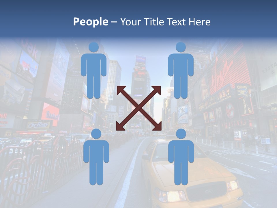 Subway Bus Road PowerPoint Template