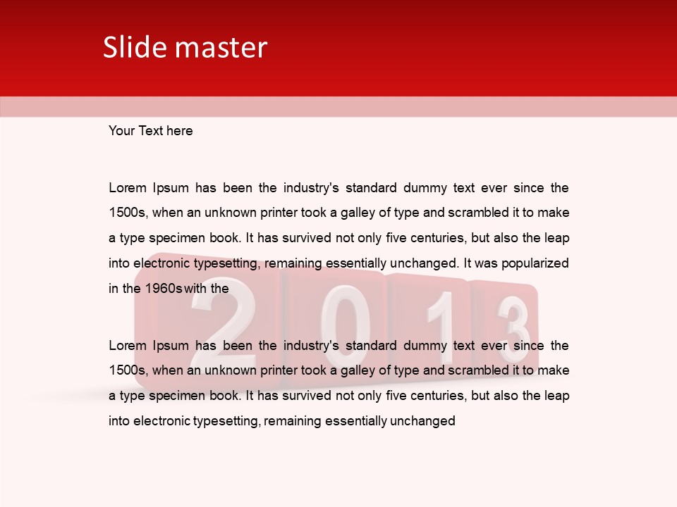 Font Celebration Square PowerPoint Template