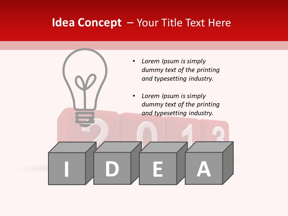 Font Celebration Square PowerPoint Template