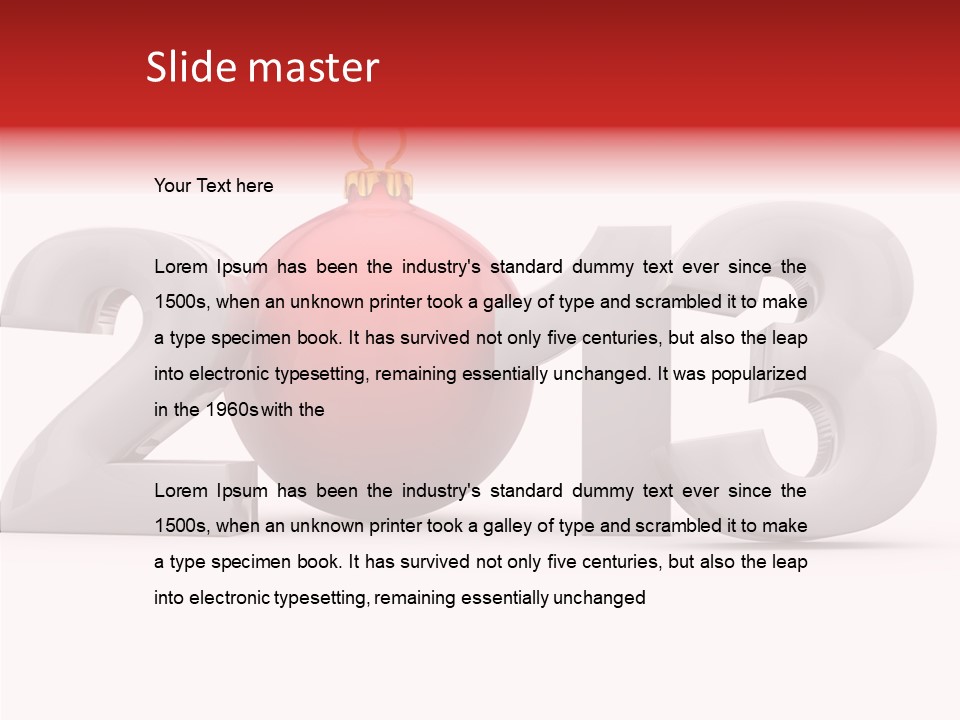 Festive December Party PowerPoint Template