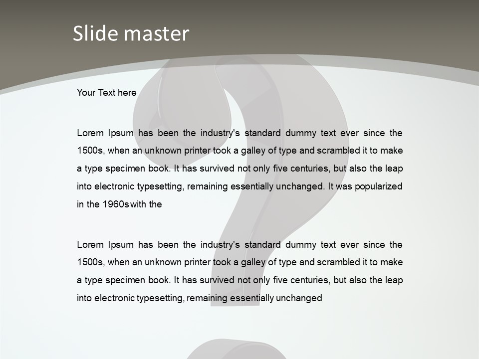 Questions Ask Concept PowerPoint Template