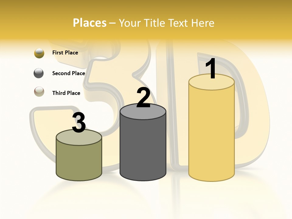 D Logo Hdtv Display PowerPoint Template