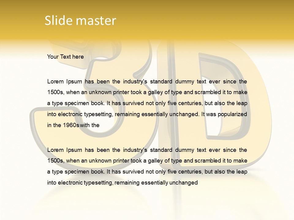 D Logo Hdtv Display PowerPoint Template