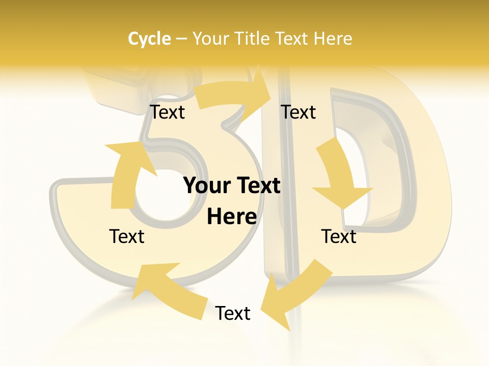 D Logo Hdtv Display PowerPoint Template