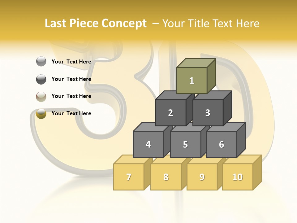 D Logo Hdtv Display PowerPoint Template