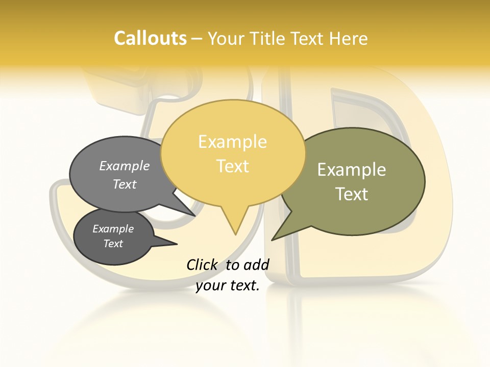 D Logo Hdtv Display PowerPoint Template
