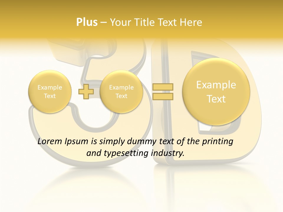D Logo Hdtv Display PowerPoint Template