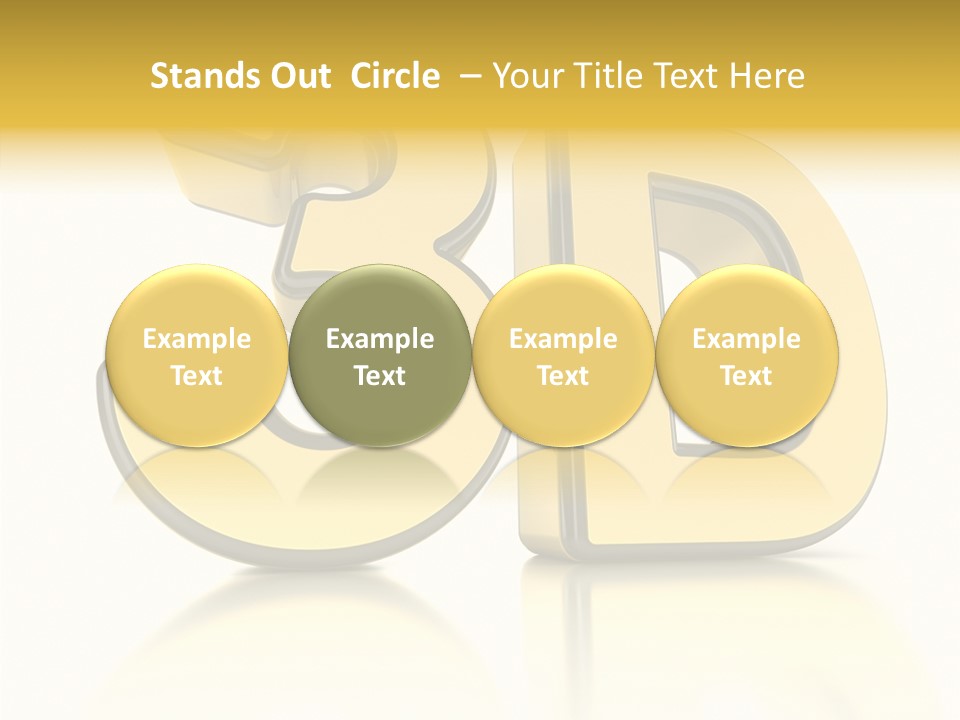 D Logo Hdtv Display PowerPoint Template