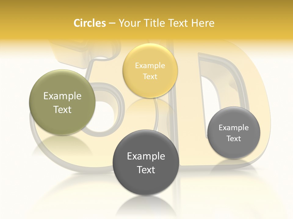 D Logo Hdtv Display PowerPoint Template