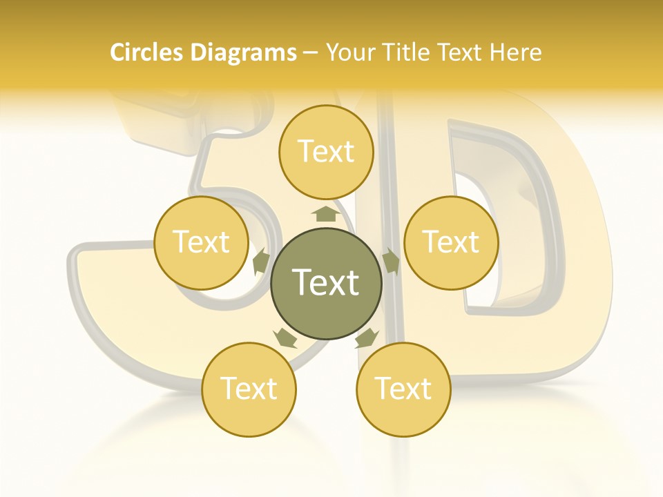 D Logo Hdtv Display PowerPoint Template