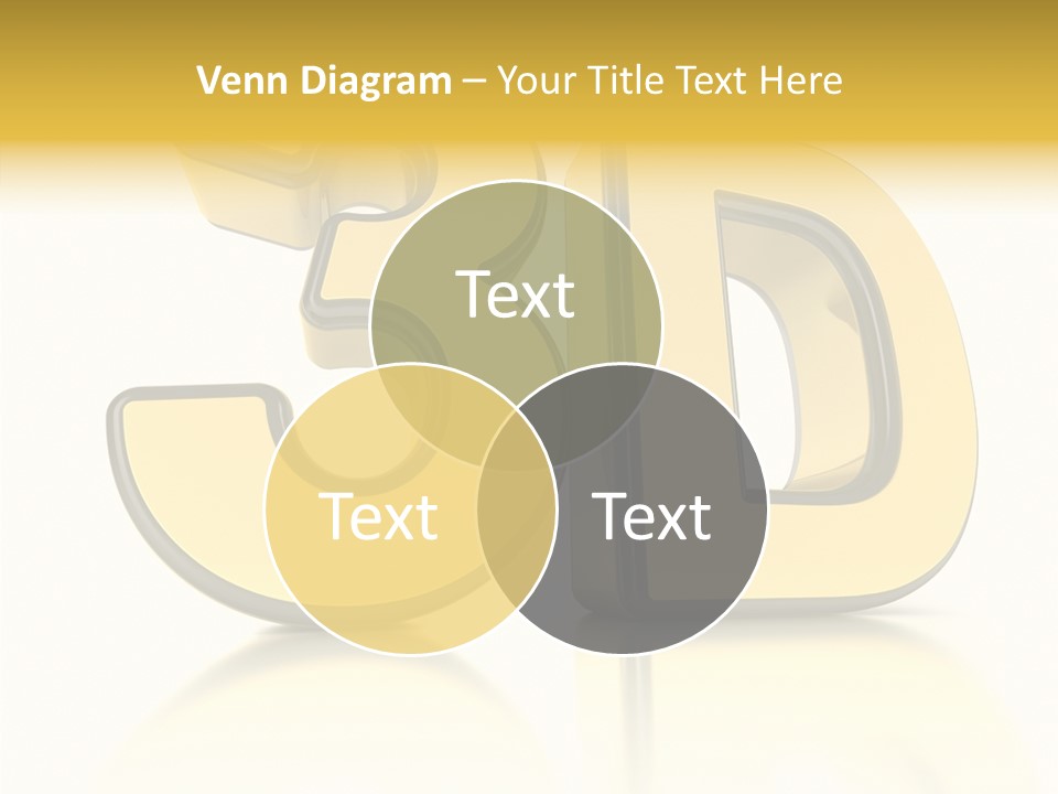 D Logo Hdtv Display PowerPoint Template