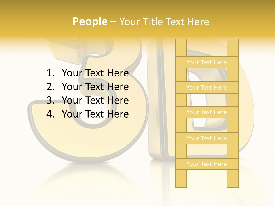 D Logo Hdtv Display PowerPoint Template