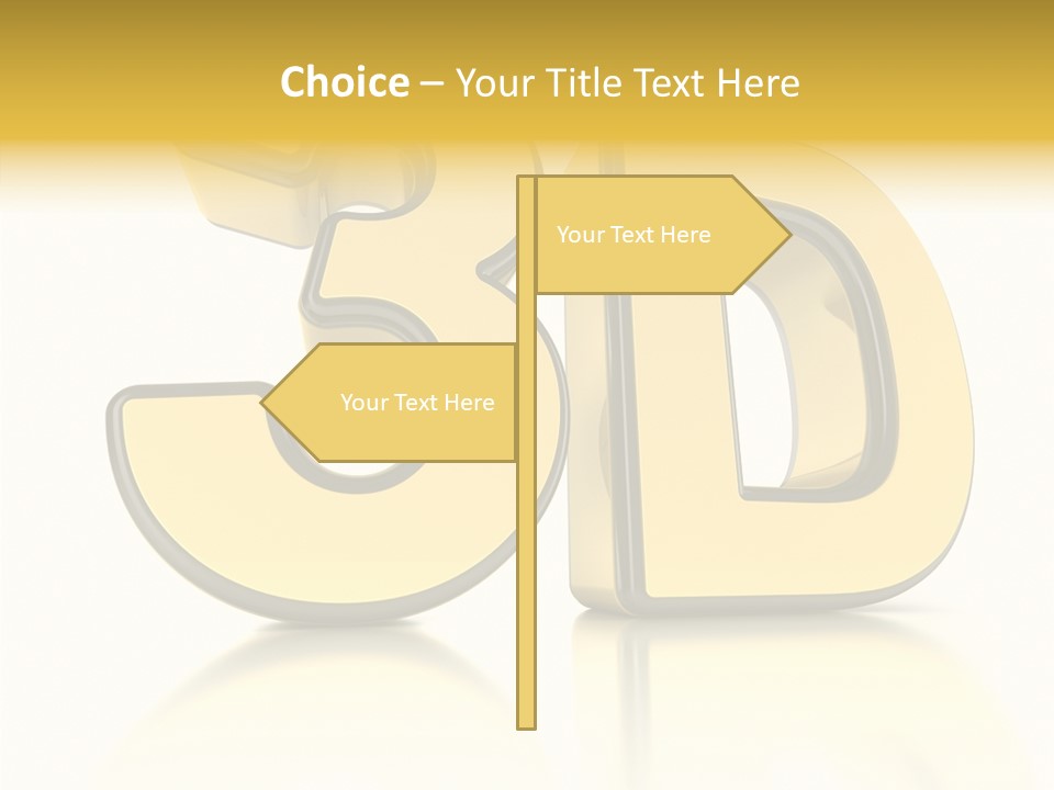 D Logo Hdtv Display PowerPoint Template