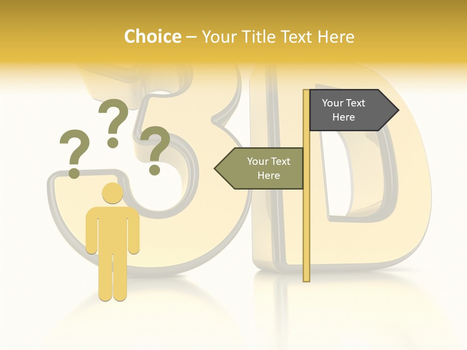 D Logo Hdtv Display PowerPoint Template