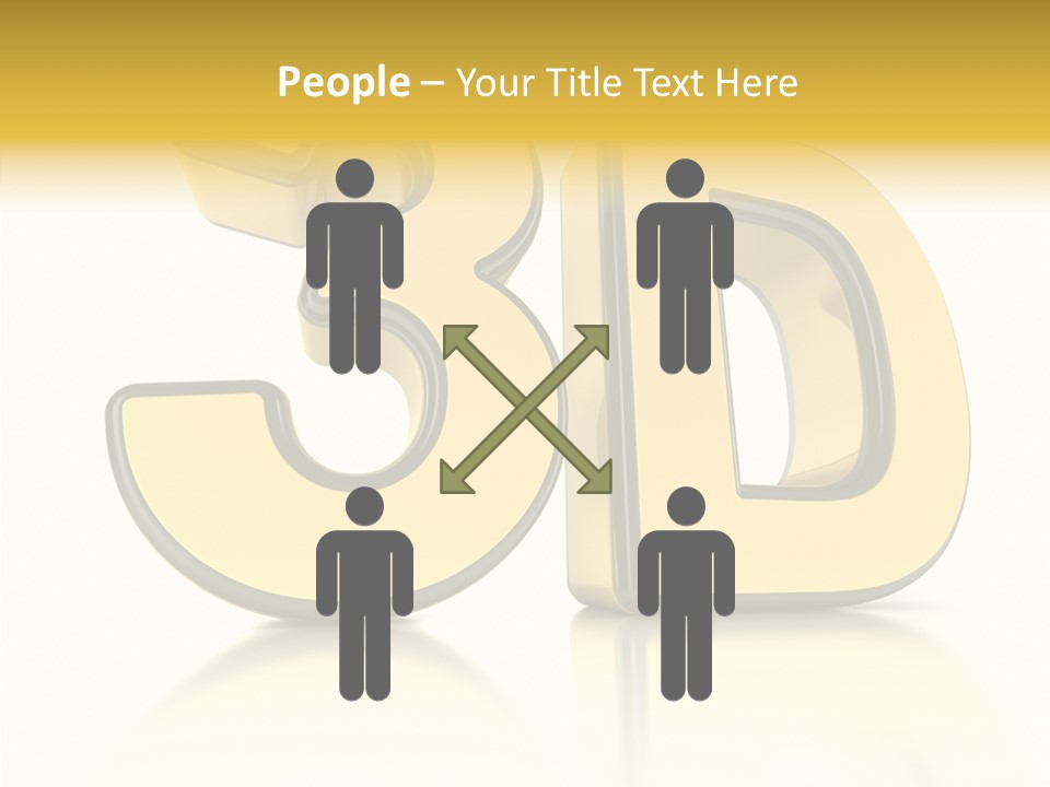 D Logo Hdtv Display PowerPoint Template