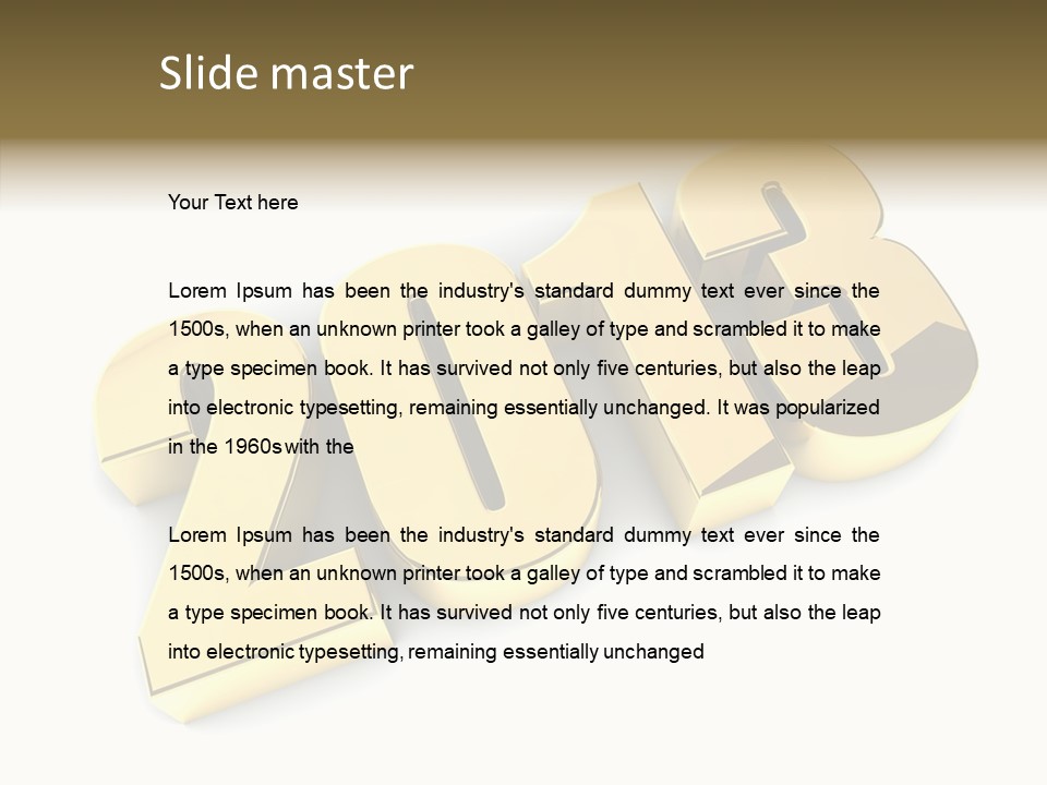 Wallpaper Isolated White PowerPoint Template