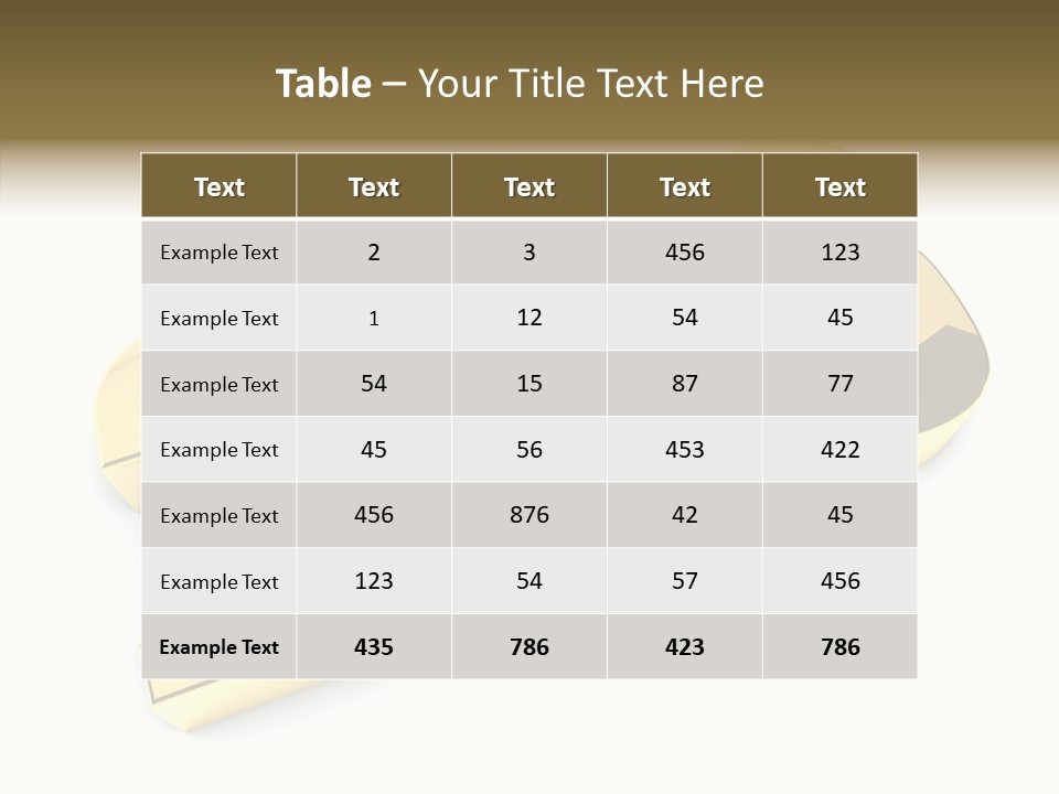 Wallpaper Isolated White PowerPoint Template