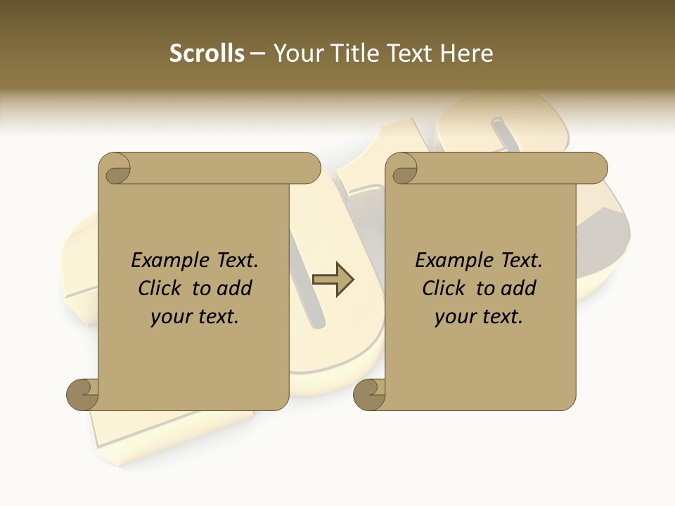 Wallpaper Isolated White PowerPoint Template