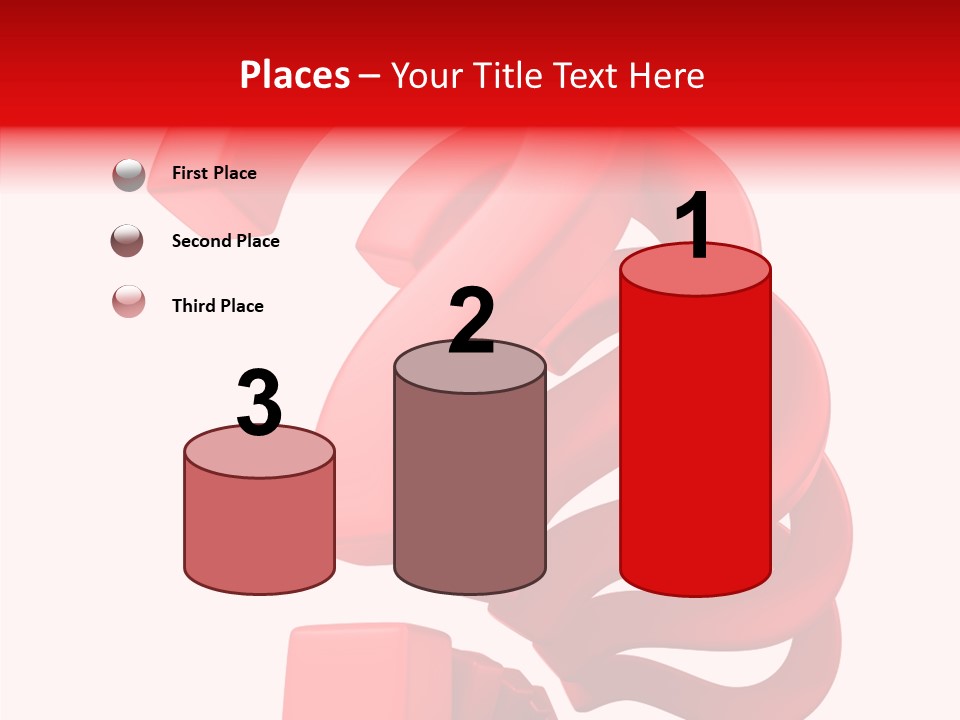 Ask Symbol White PowerPoint Template