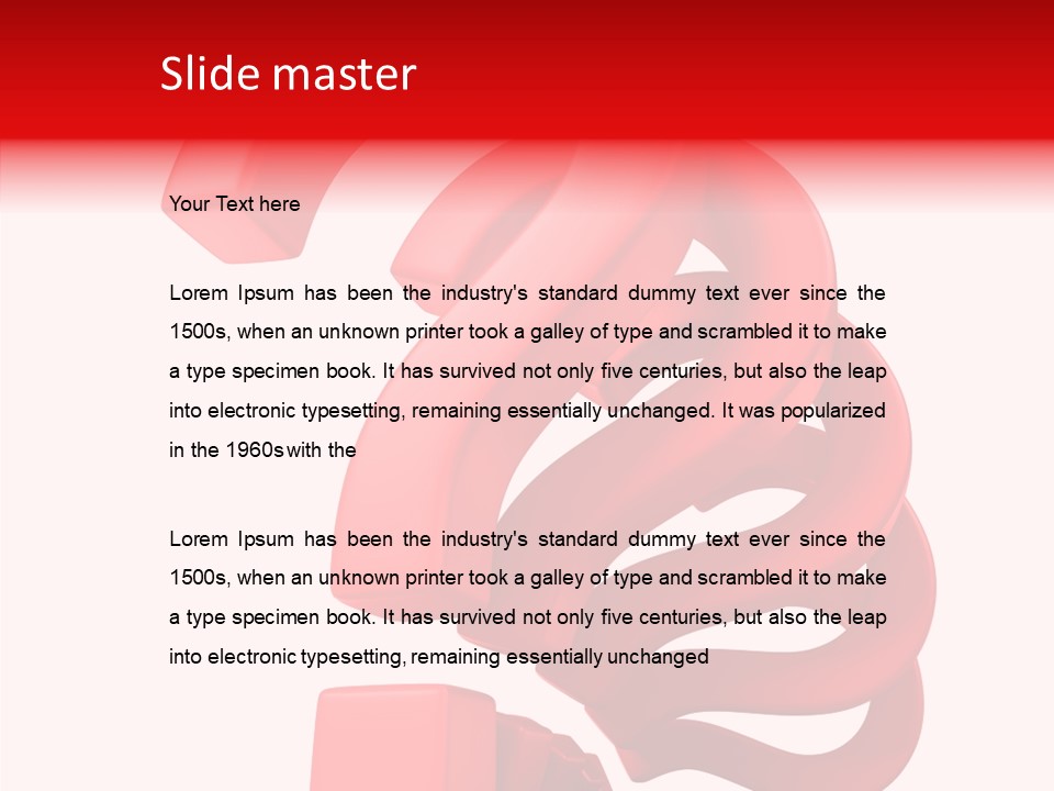 Ask Symbol White PowerPoint Template