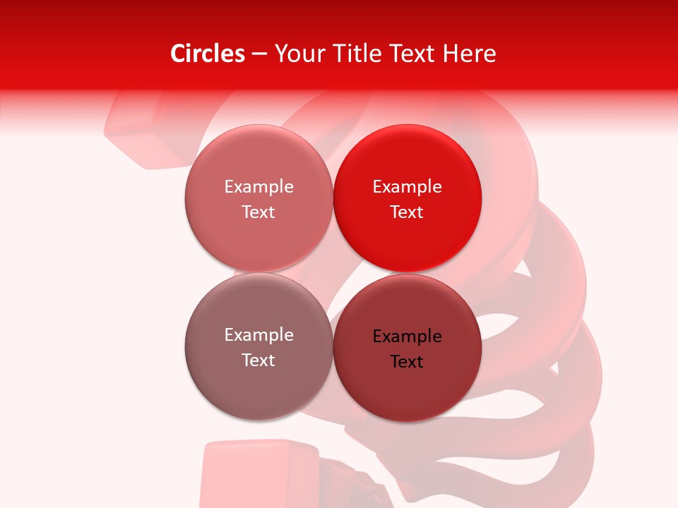 Ask Symbol White PowerPoint Template