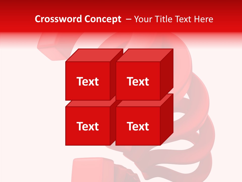 Ask Symbol White PowerPoint Template