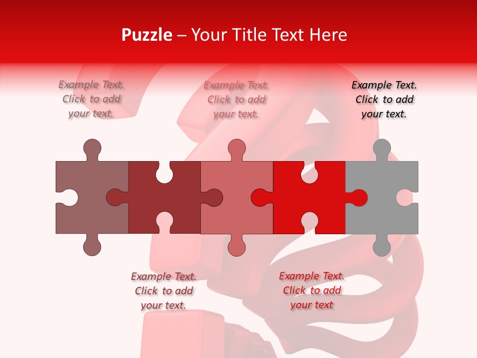 Ask Symbol White PowerPoint Template