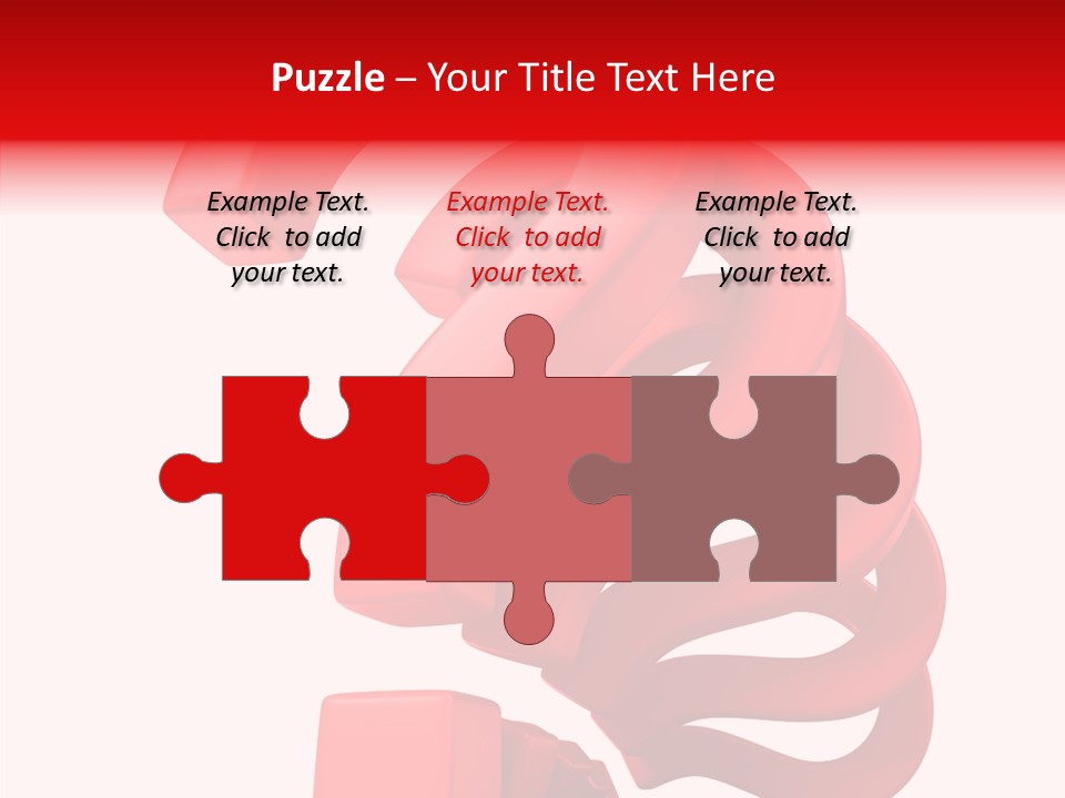 Ask Symbol White PowerPoint Template